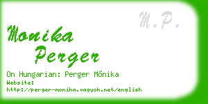 monika perger business card